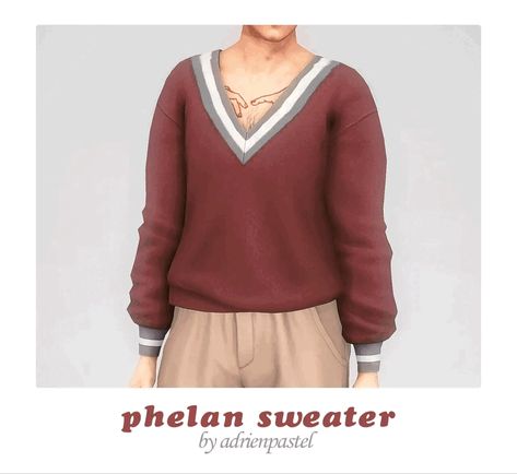 Masculine Closet, Male Teen, Cc Clothing, Sims 4 Male Clothes, Male Sweaters, Sims 4 Mm Cc, Play Sims, Sims 4 Mm, Sims 4 Cc Packs