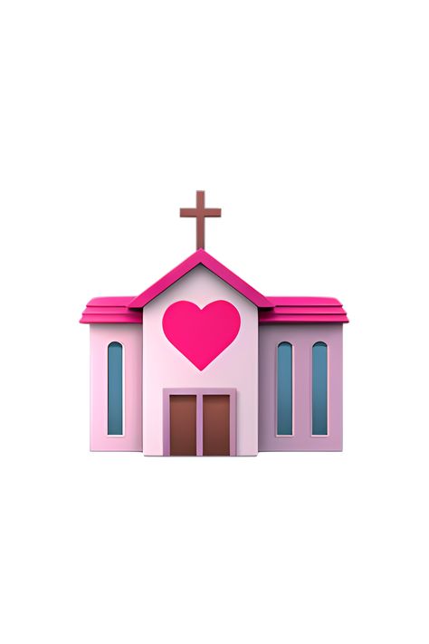 The emoji 💒 depicts a white wedding chapel or church with a red roof and a cross on top. The building has a small entrance with two windows on either side. The overall appearance is cute and charming, with a touch of elegance and tradition. Wedding Emoji, Apple Emojis, White Wedding Chapel, Ios Emoji, Icon Emoji, Small Entrance, The Emoji, Mall Design, Healthy Weight Gain