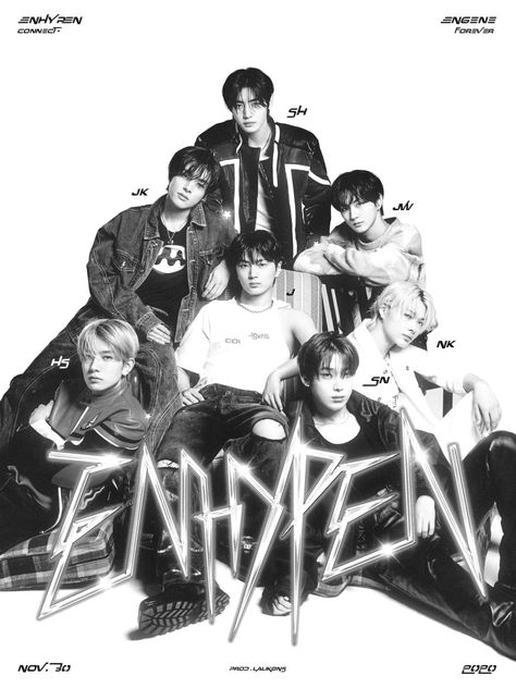 enhypen poster @/LALIKONs on twitter Kpop Poster Enhypen, Enhypen Poster Room Decor, Enhypen Poster Prints, Enhypen Prints, Enhypen Printable, Enhypen Poster, Posters Kpop, Poster Vintage Retro, Pop Posters