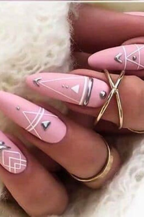 20 Boho Nail Ideas That You Never See Before – Scan to Talk Boho Nail Ideas, Acrylic Nail Designs Classy, Mandala Nails, Aztec Nails, Violet Nails, Boho Nails, Geometric Nail Art, Hippie Nails, Classy Nail Designs