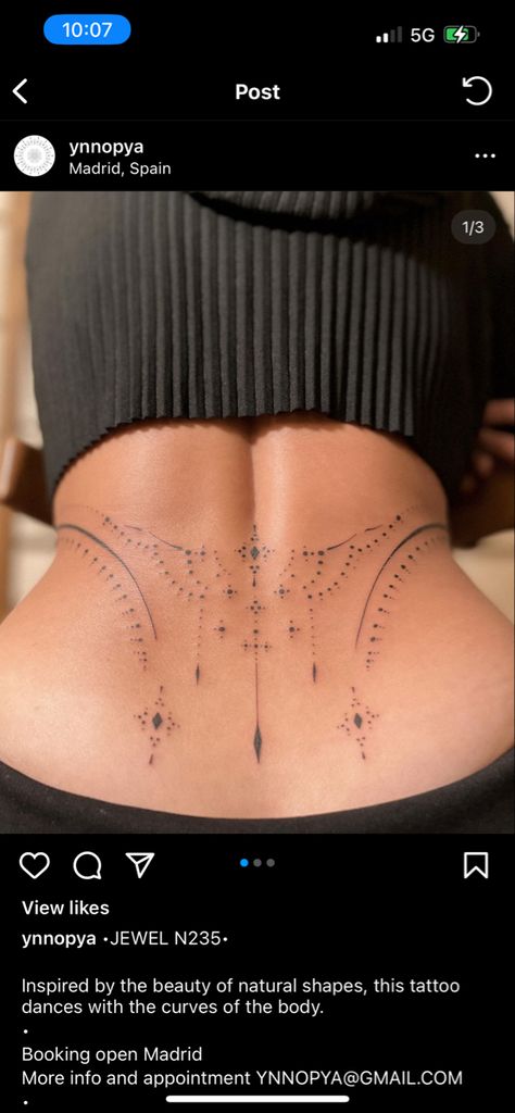 Tattoos On V Line Women, Body Wrap Tattoos For Women, Stomach Tattoos Women Symmetrical, Feminine Celestial Tattoo, Tattoos That Make You Look Curvy, Between Breast Tattoos For Women Big, Fine Line Full Back Tattoo, Floral Torso Tattoo, Back Hairline Tattoo