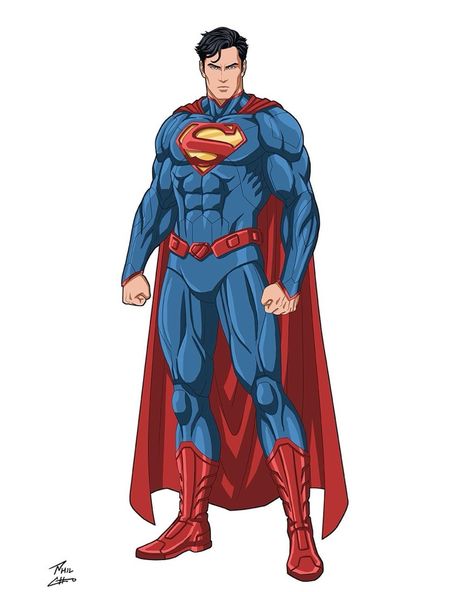 Phil Cho Superman, Phil Cho Batman, New 52 Superman, Superman New 52, Superman Anime, Superman Suit, Superman Characters, Superman Costume, Superman Pictures