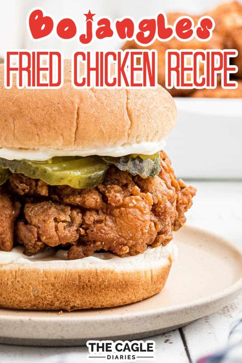 Bojangles Fried Chicken Recipe, Bojangles Chicken, Spicy Sandwich, Perfect Fried Chicken, Southern Chicken, Making Fried Chicken, Fried Chicken Recipe, Chicken Sandwich Recipes, Fried Chicken Sandwich