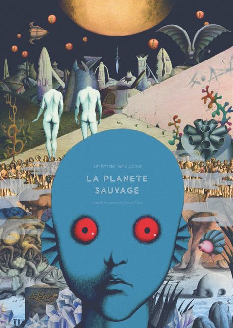 ‘Fantastic Planet’: Spellbinding images from the futuristic 1973 masterpiece | Dangerous Minds Fantastic Planet, 타이포그래피 포스터 디자인, Cinema Posters, Alternative Movie Posters, Arte Inspo, Film Art, Film Posters, Sci Fi Art, Blackjack