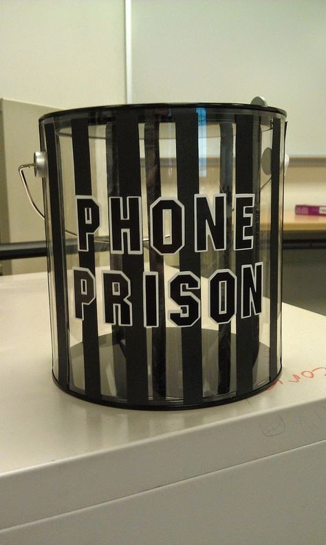 Confessions Of A Sunday School Teacher: The "Cell Jail" Phone Prison, High School Classroom, Hapkido, Middle School Classroom, English Classroom, High School English, Classroom Setup, Science Classroom, Teaching Classroom