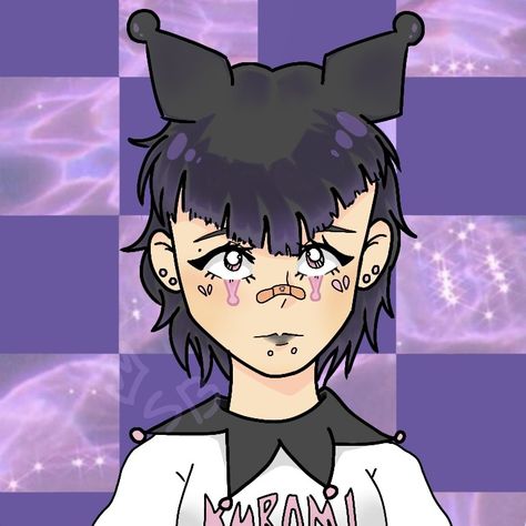 Kuromi turn into anime shojo Sanrio Human Version, Kuromi As A Human, Sanrio Mascot, Human Character, Human Version, Gender Reveal, The Process, Animals For Kids, Human