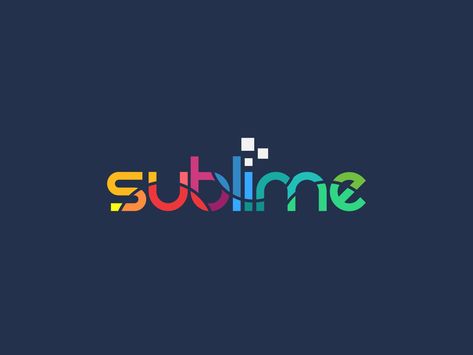 Sublime Logo, Coding Logo, Wordmark Logos, Wordmark Logo Design, Typo Logo Design, Banner Design Inspiration, Wordmark Logo, Graphic Design Cards, Church Logo