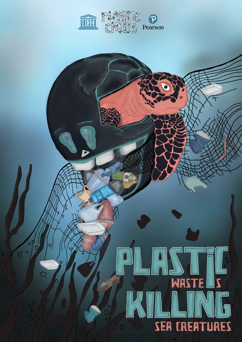 “Plastic waste killing sea creatures” Every day, I see a new article in the news sometimes, it is about the life effects of climate change or the images of marine life lying next to the garbage. on the sea. Every time I see these articles, I want to take some action, and I feel like creating a piece of art that is aware of the plastic crisis can play a part in changing our planet. Backpack Charms Diy, Plastic In The Sea, Sea Life Art, Plastic Art, Backpack Charm, In The News, Inspiration For Kids, Environmental Art, Plastic Waste