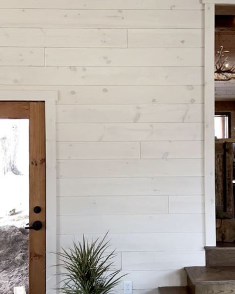 Johnson Pine by Johnson Lumber – Prefinished Tongue & Groove Pine White Wash Knotty Pine Walls, White Plank Walls, Tounge And Groove, Knotty Pine Walls, White Washed Pine, White Wash Walls, Tongue And Groove Walls, Shiplap Wood, Brush Texture