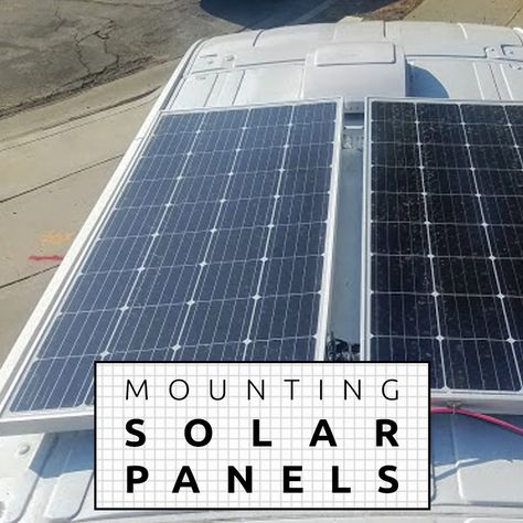 Mounting (Affordable) Solar Panels on the Camper Van » VanConverts.com Solar Panel Van Roof, Van Conversion Build, Sun Panels, Flexible Solar Panels, Best Solar Panels, Camper Van Conversion, Roof Solar Panel, Van Conversion, Ford Transit