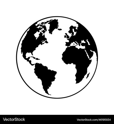 Earth Graphic Design, World Map Template, Earth Graphic, Earth Logo, Visual Literacy, Globe Vector, Globe Logo, Map Template, Globe Icon