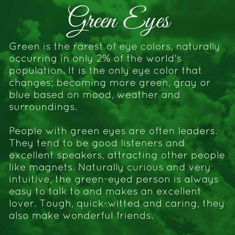 Green eyes Green Eye Quotes, Green Color Quotes, Green Eyes Facts, Eyes Poem, People With Green Eyes, Eye Facts, Eye Quotes, Girl With Green Eyes, Color Quotes