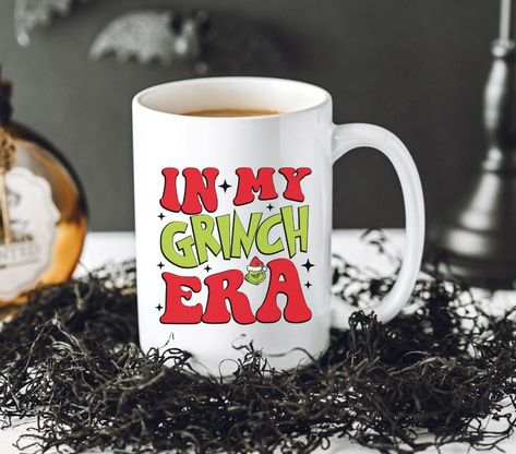 In my Grinch Era Christmas Ceramic Mug 15oz|In my Grinch Era|In my Grinch Era Mug|Christmas Gifts|Christmas Mugs|Grinch Mugs Grinch Mug, Grinch Cups Vinyl, Grinch Tumbler Svg, Christmas Mug Grinch, The Grinch Tumbler, Grinch Coffee Mugs, Christmas Mugs, Mug Cup, Grinch