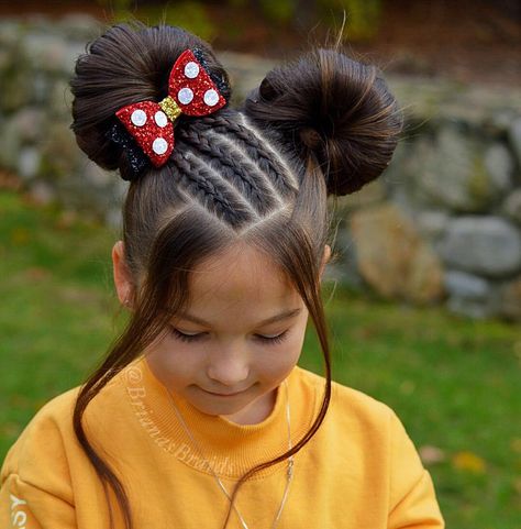 Disney Hairstyles, Girly Hairstyles, Girl Hair Dos, Lil Girl Hairstyles, Girl Hairstyle, Toddler Hairstyles Girl, Bow Hairstyle