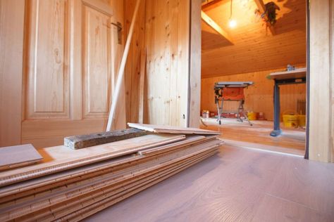 When a homeowners hear creaky floors, feel uneven floorboards, or have had water damage in their home, it’s time to look into the cost to replace the subfloor. Creaky Floors, Strand Board, Plywood Subfloor, Oriented Strand Board, Radiant Floor Heating, Sound Dampening, Radiant Floor, Concrete Slab, Water Damage