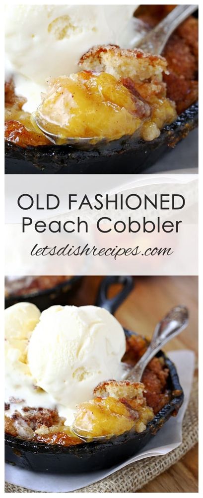 Old Fashioned Peach Cobbler, Dessert Crepes, Peach Dessert, Coconut Dessert, Warm Desserts, Peach Recipes, Holiday Sweets, Fruit Cobbler, Peach Desserts