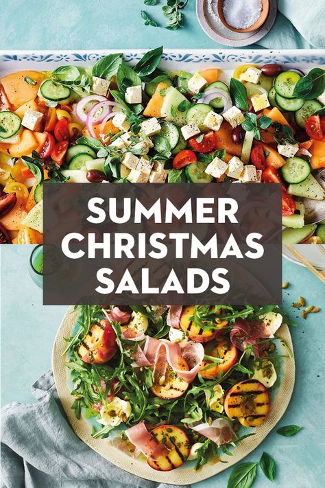 Xmas Salads, Christmas Lunch Recipes, Summer Xmas, Christmas Salad Recipes, Christmas Salads, Summer Christmas, Christmas Lunch, Summer Salad Recipes, Fruit Salad Recipes