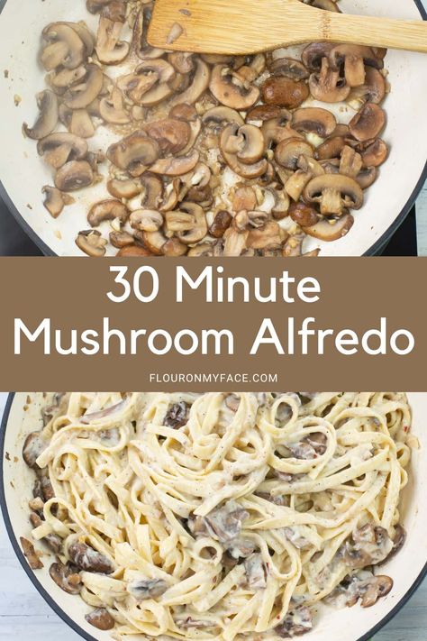 Alfredo Sauce Recipe With Mushrooms, Fettucini Alfredo Mushroom Recipe, Alfredo Sauce With Mushrooms, Mushroom Alfredo Pasta Recipes, Mushroom Fettucini Alfredo, Aarp Benefits, Mushroom Alfredo Sauce Recipe, Pasta Ahead Of Time, Pasta With Milk