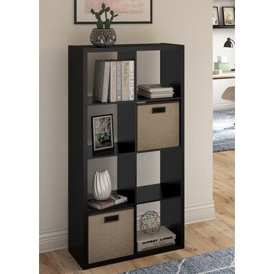 Bookcase Living Room, Closet Maid, Bookcase Wood, Open Cube, Black Bookcase, Cube Unit, Books Decor, Storage Organizers, Unit Design