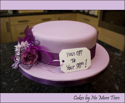 Hat cake for my Nana's 90th | Still in major catch-up mode -… | Flickr Cake Carving, Hat Box Cake, Rich Fruit Cake, Cake Hat, Cakes Decorating, 80 Birthday Cake, Hat Cake, Mini Tortillas, Cakes For Women