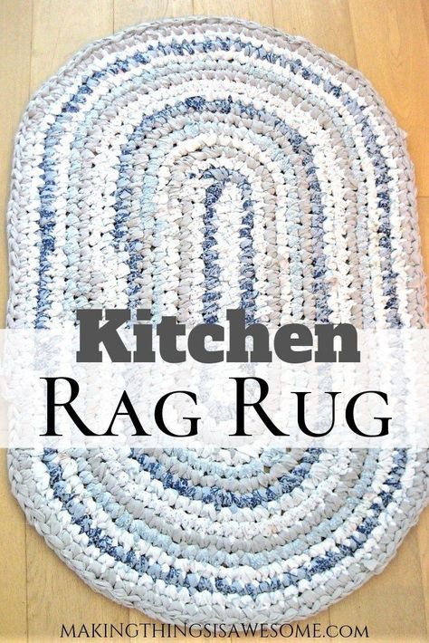 Toothbrush Rug, Crochet Rug Patterns Free, Rag Rug Diy, Homemade Rugs, Rag Rug Tutorial, Rope Rug, Braided Rug Diy, Braided Rag Rugs, Crochet Rag Rug