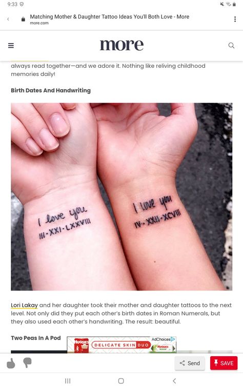 Childhood Tattoos Memories, Childhood Tattoos, Mother Daughter Tattoos, Tattoos For Daughters, Mother Daughter, Childhood Memories, Tattoo Quotes, Tattoo Ideas, Tattoos