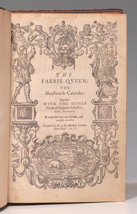 Edmund Spenser - Faerie Queene: The Shepheards Calender... First Edition | Bauman Rare Books Edmund Spenser, Faery Queen, Hospital Administration, Tools Drawing, Vampire Books, Art Tools Drawing, Famous Authors, English Literature, Fairy Tale Wedding