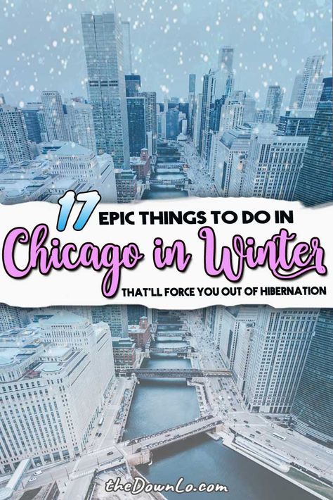 17 Epic Things to Do in Chicago in Winter to Keep You From Hibernating : The Down Lo Things To See In Chicago, Thing To Do In Chicago, Chicago What To Do, Cool Things To Do In Chicago, Chicago Trip Ideas, Things To Do In Chicago In January, Best Things To Do In Chicago, Chicago In The Winter, Chicago Date Ideas