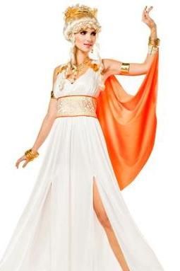 Goddess Hestia Costume (carry a Candle) Hestia Goddess Costume, Hestia Costume, Athena Goddess Costume, Greek Dress Goddesses, Goddess Costume Diy, Roman Costumes, Hestia Goddess, Athena Costume, Sirens Fashion