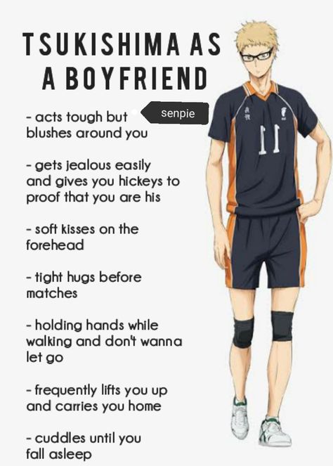 Haikyuu As Boyfriends, Tsukishima As A Boyfriend, Tsuki X Yn, Anime As Boyfriend, Anime As Your Boyfriend, Tsukishima X Yn Fanart, Tsukishima Kei As Your Boyfriend, Tsukki Fanart, Tsukishima Kei Headcanon