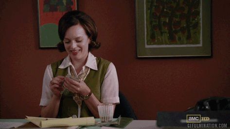 Counting a stack of bills in under a minute is child�s play. | 23 Signs You Are (Or Were) A Bank Teller Peggy Olson Mad Men, Peggy Olson, Sterling Money, Bank Teller, Crash Course, Questions To Ask, Mad Men, Spring Cleaning, Money Tips