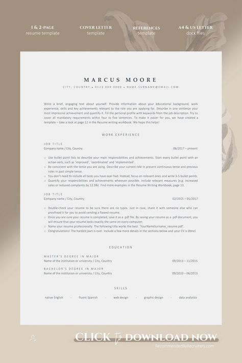 ... Clean Cv Design, Finance Cv Template, Resume Free Template, Resume Ats Friendly, Aesthetic Resume Template, One Column Resume, Ats Cv Template, Ats Friendly Resume Template Free, Ats Resume Template Free