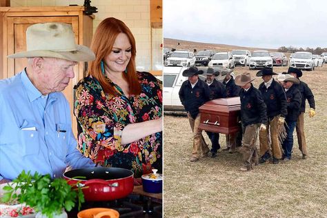 Pioneer Woman Ree Drummond's Family Holds a Funeral for Chuck Drummond Ladd Drummond, Pioneer Woman Blog, Pioneer Woman Ree Drummond, High School Football Games, To My Father, Ree Drummond, On Horseback, High School Football, Father In Law