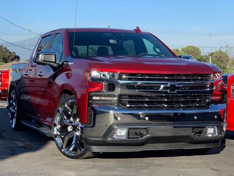 2019 Silverado Cajun Red dropped on 26" Snowflake wheels..Lookin sic. | Dropped trucks, Chevy trucks silverado, Custom chevy trucks Dropped Trucks Chevy, Chevrolet 4x4, 2019 Silverado, Single Cab Trucks, Chevy Trucks Silverado, Silverado Truck, Lowrider Trucks, Dropped Trucks, Truck Tent