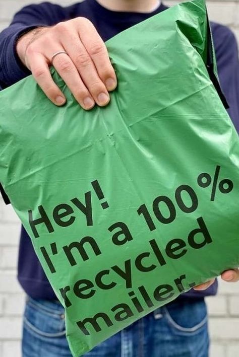 Keep waste out of landfills and extend the life of materials already in use! noissue Recycled Poly Mailers come with an extra adhesive to encourage easy reuse from customers. Learn more! 🙌🏻 Environment Friendly Packaging, Sustainable Product Design, Juice Packaging, Shipping Products, Eco Packaging, Compost Bags, Eco Friendly Clothing, Eco Friendly Packaging, Clothing Retail