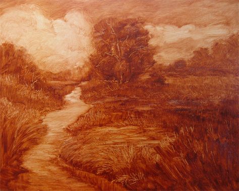 Jan Blencowe The Poetic Landscape: Why do an Under Painting? Underpainting Oil, Under Painting, Monochromatic Art, Concept Art Tutorial, Burnt Umber, Landscape Drawings, Painting Lessons, Artist Websites, Best Artist