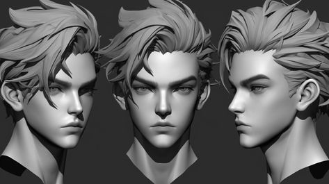 ArtStation - +390 Kid Boy Head Sculpt Reference(4k) Zbrush Hair, Tree Textures, Kid Boy, 3d Tutorial, Facial Expressions, Male Face, Art Tips, Zbrush, Kids Boys