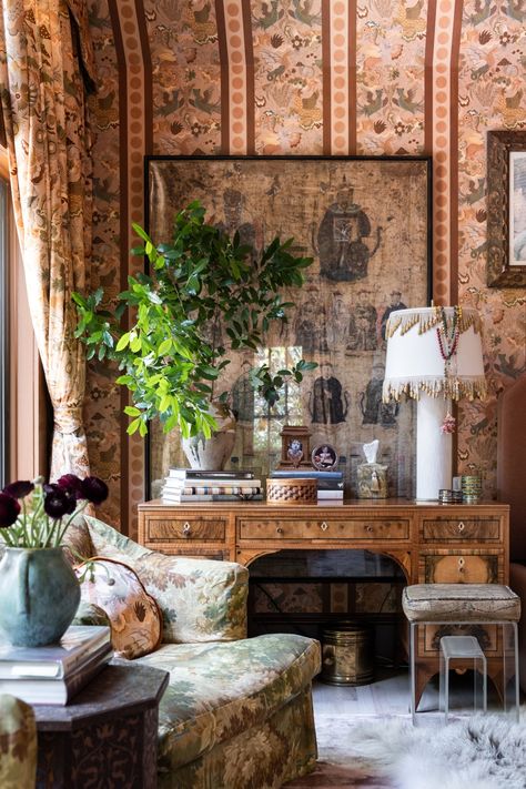 Wooded Gardens, Pierce And Ward, Dreamy Wallpaper, Pierce Ward, Fantasy Room, House Of Hackney Wallpaper, Dreamy Interiors, House Of Hackney, Mythical Beasts