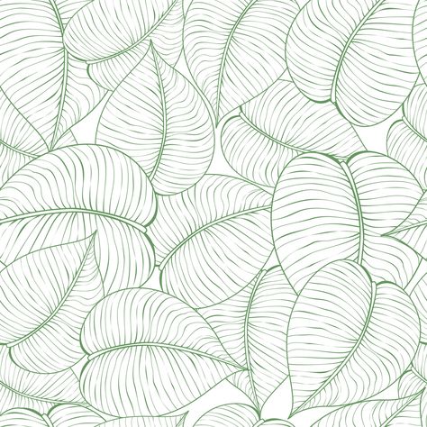 Leaf Design Pattern, Abstract Vases, Pattern Invitation, Leaves Pattern Design, Leaf Outline, Minimal Patterns, Tropical Leaves Pattern, Leaf Illustration, Large Stencils