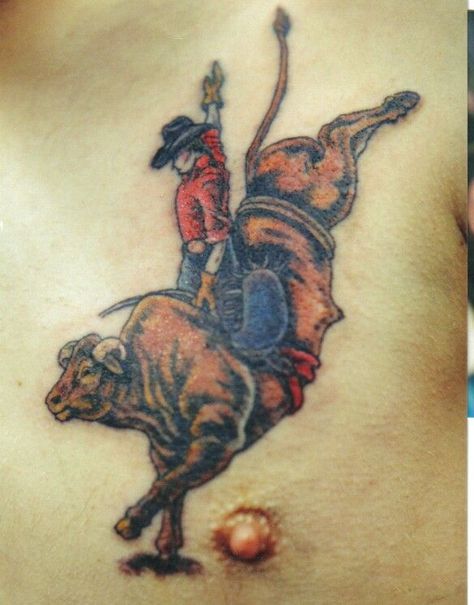 Bucking Bull Tattoo, Bull Riding Tattoos, Bull Rider Tattoo, Riding Tattoos, Rider Tattoo, Indian Tattoo Design, Middle Finger Tattoos, Bucking Bulls, Army Tattoos