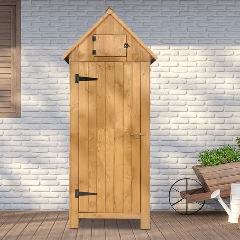 Wood Siding Colors, Small Wood Shed, Wooden Garden Storage, Wood Storage Shed, Wood Storage Sheds, Wooden Storage Cabinet, Garden Storage Shed, Step Ladders, Wood Roof