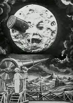 A Trip To The Moon Poster, A Trip To The Moon Wallpaper, Trip To The Moon Movie, Vintage Moon Aesthetic, French Surrealism, Voyage To The Moon, Georges Melies, A Trip To The Moon, Directed By