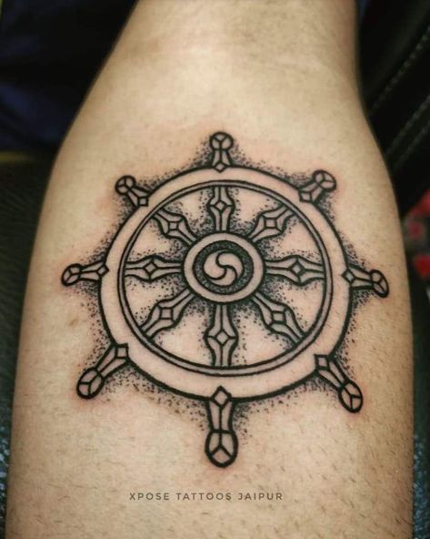 Buddhist Symbols Tattoos, Buddhist Tatoo, Dharma Wheel Tattoo, Vietnamese Tattoo, Buddhist Tattoos, Buddhist Symbol Tattoos, Buddhism Tattoo, Buddha Tattoo Sleeve, Symbols Tattoos