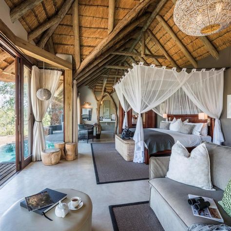 Safari Lodge Decor, Lodges South Africa, Game Reserve South Africa, Sand Game, Luxury Safari Lodge, Cosy Lounge, Kenya Safari, Luxury Safari, Luxury Lodge