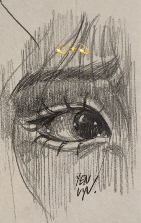 Semi Realistic Eyes Sketch, Soft Eye Drawing, Upturned Eyes Drawing, Eyes Sketch Aesthetic, Eye Drawings Sketches, Eyes Looking Up Drawing, Aesthetic Eyes Drawing, Sleepy Eyes Drawing, Semi Realistic Eyes