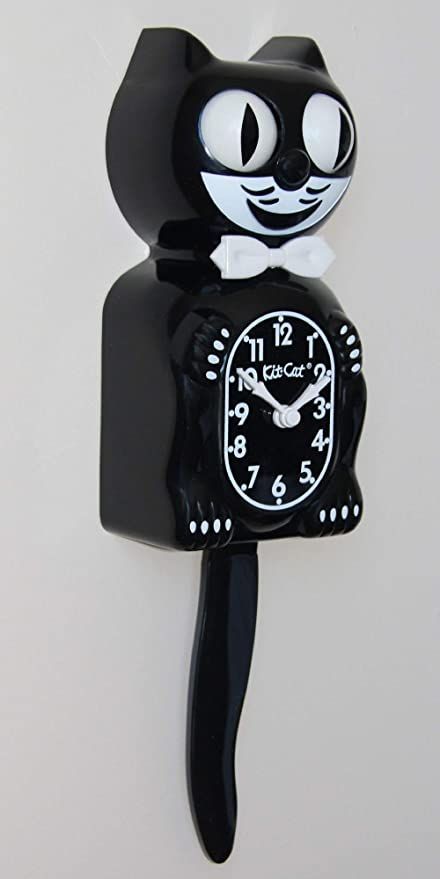 Kit Cat Clock, Classic Clock, Moving Eyes, Classic Clocks, Cat Clock, Black Kit, Cute Posts, Cat Tail, Changing Wall Color