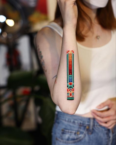 Agenda Scrapbook, Korean Tattoo, Korean Tattoo Artist, Colorful Tattoo, Skin Tattoo, Korean Tattoos, Tattoo Color, Irezumi Tattoos, Iconic Artwork