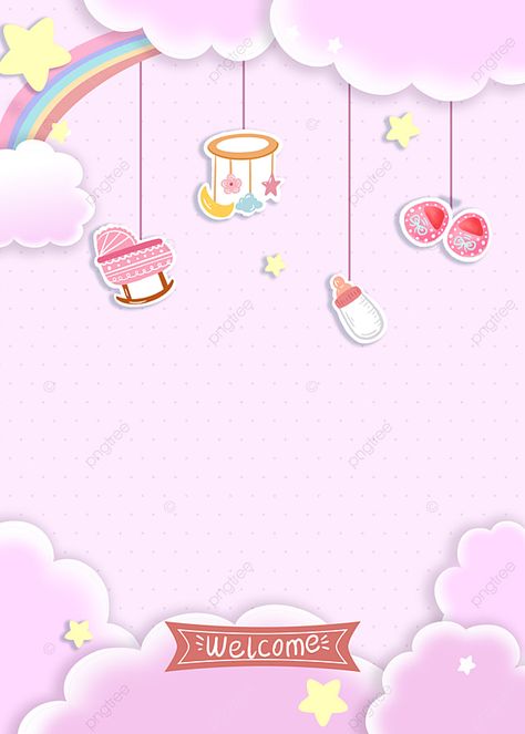 Vertical Cute Baby Baptism Background Baby Theme Background, Baptism Background, Bottle Wallpaper, Printable Topper, Unicorn Backgrounds, Shower Background, Baby Shower Background, Baby Samples, Background Baby