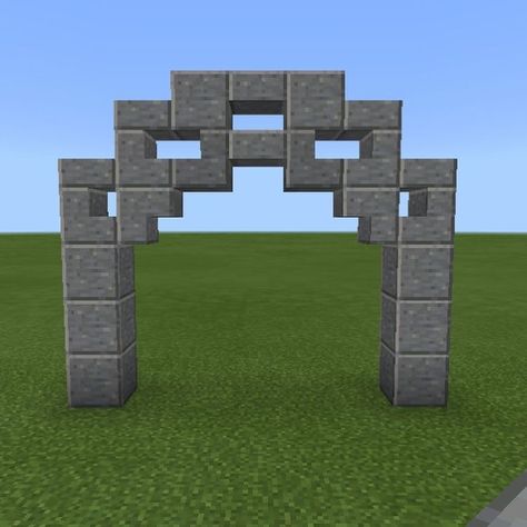 Minecraft Pipeline, Arch Minecraft, Minecraft Archway, Minecraft Arch, Case Minecraft, Minecraft Decoration, Rumah Minecraft Sederhana, Minecraft Structures, Minecraft House Plans