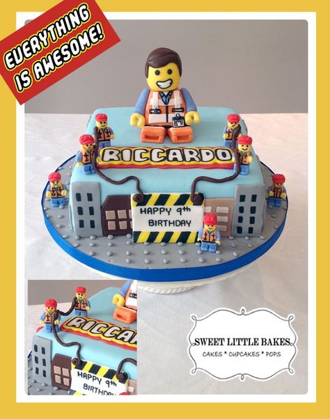 Lego City Cakes, Lego Movie Cake, Lego Themed Cake, Movie Cake, Lego Cake, Character Cakes, Lego Movie, Cakes For Boys, Everything Is Awesome